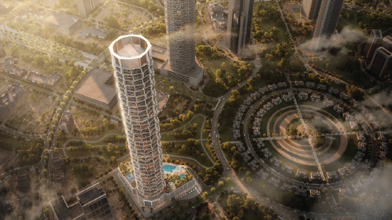 Modern residential apartment buildings in jvc 