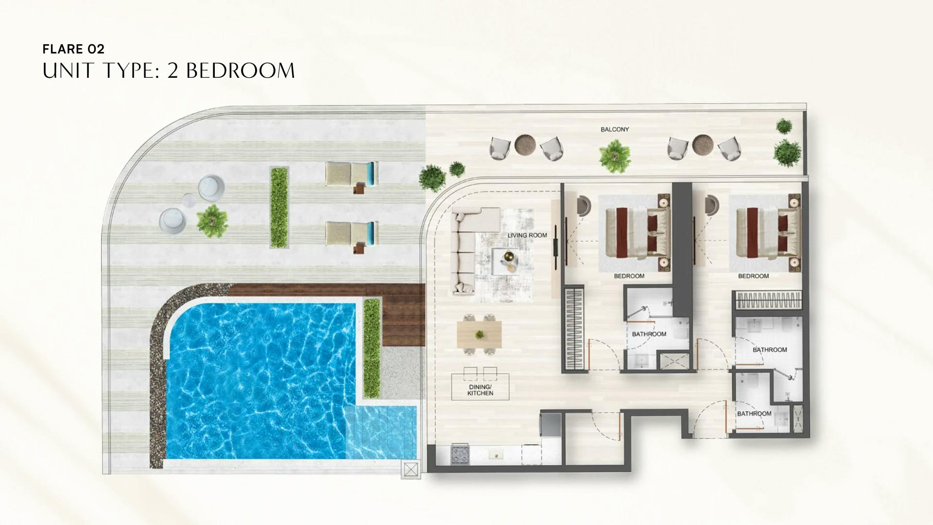 Layout 2 Bedroom