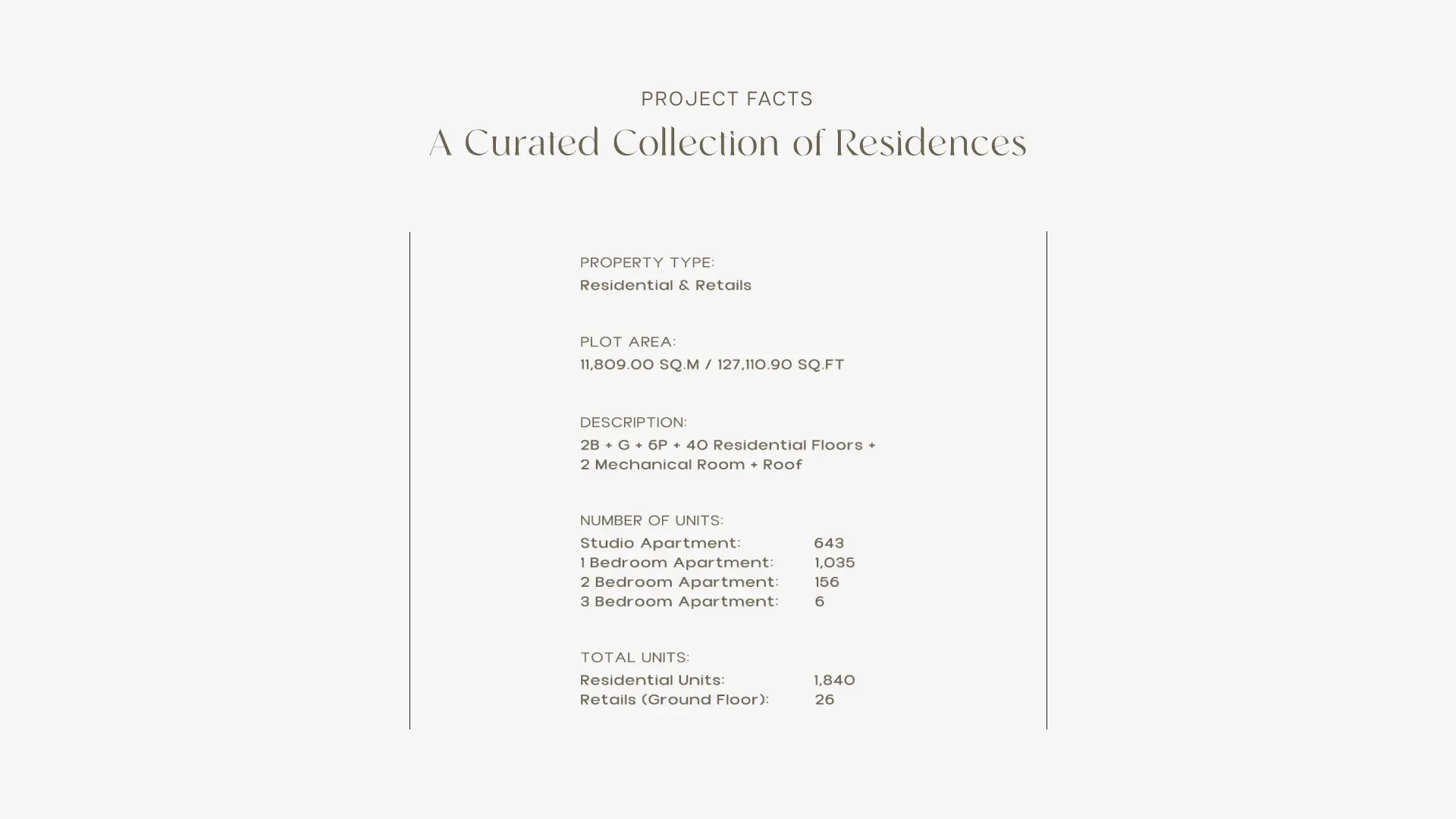 BINGHATTI SKYTERRACES project facts