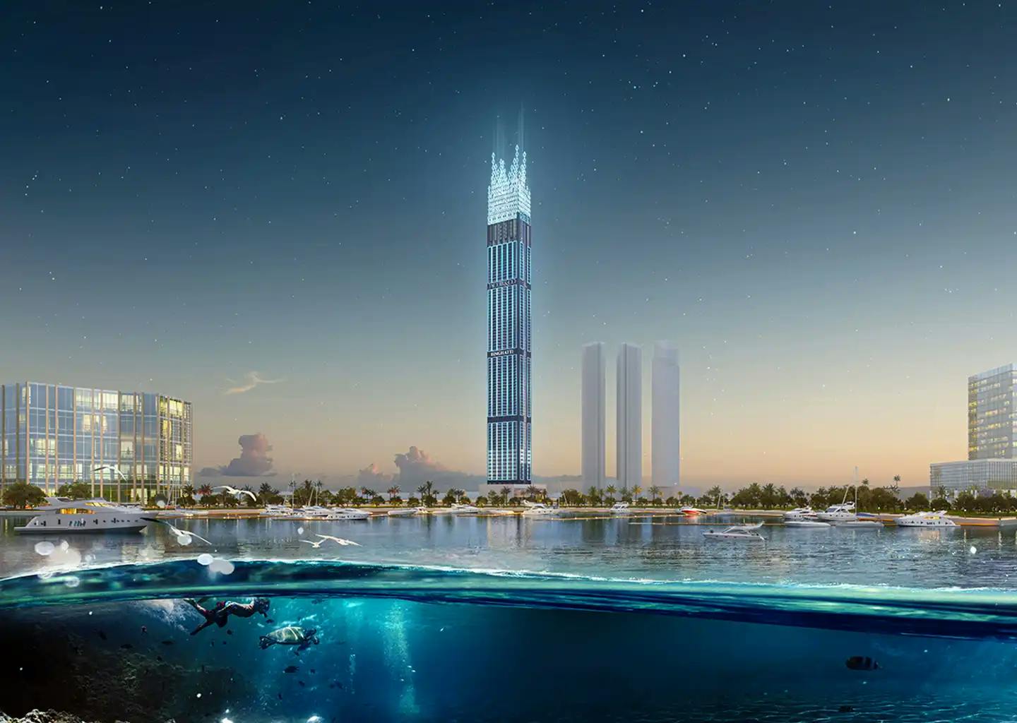 Burj Binghatti JACOB&CO Residences External Perspective