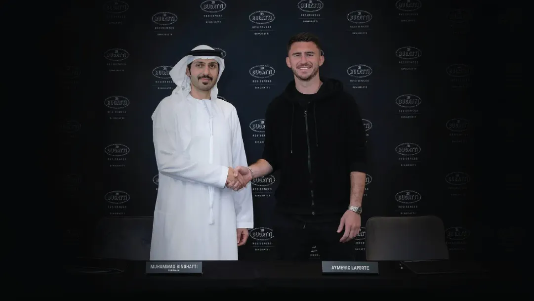 Aymeric Laporte penthouse in Dubai Binghatti Bugatti Residences