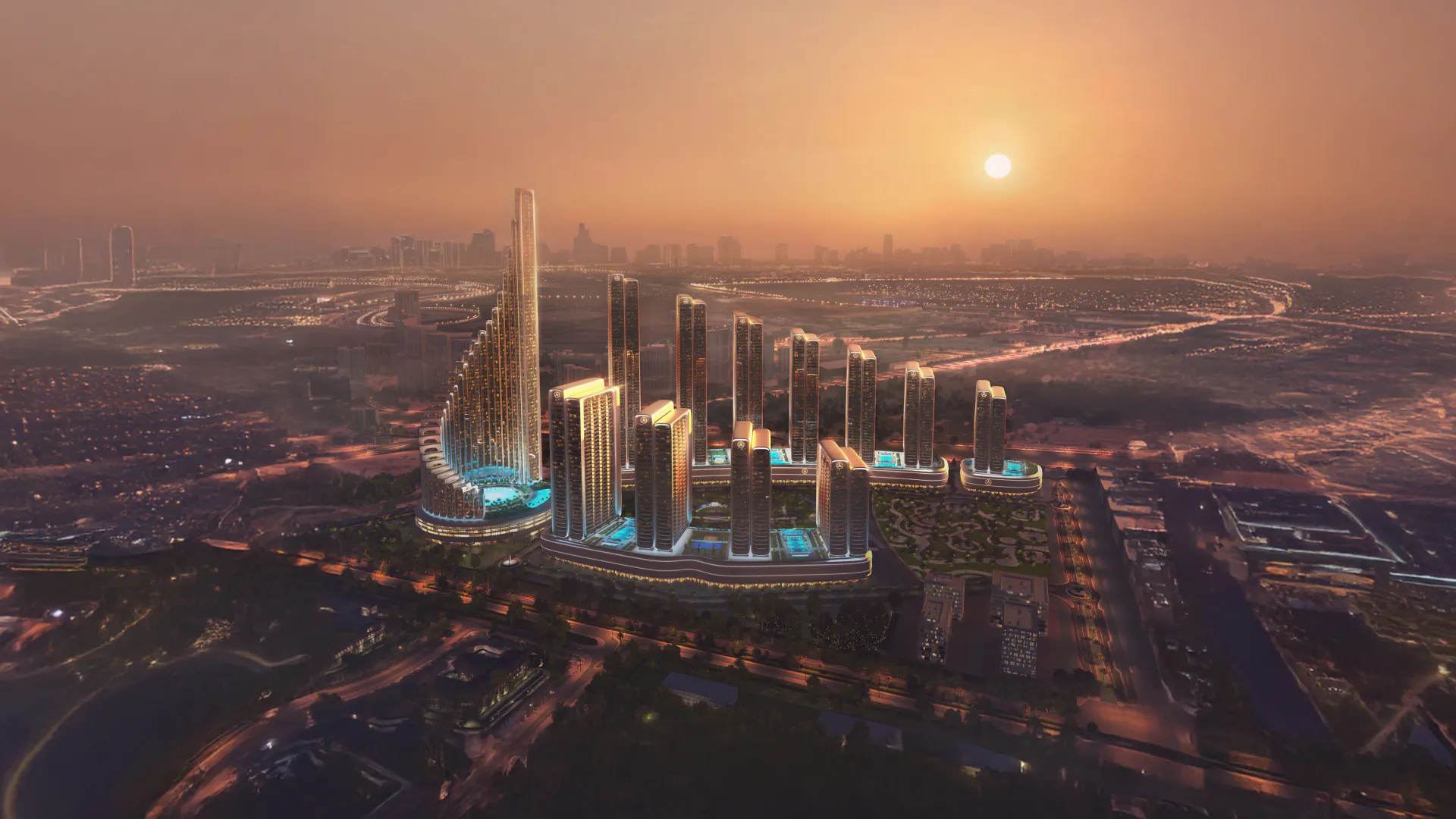 Mercedes-benz places | Binghatti city