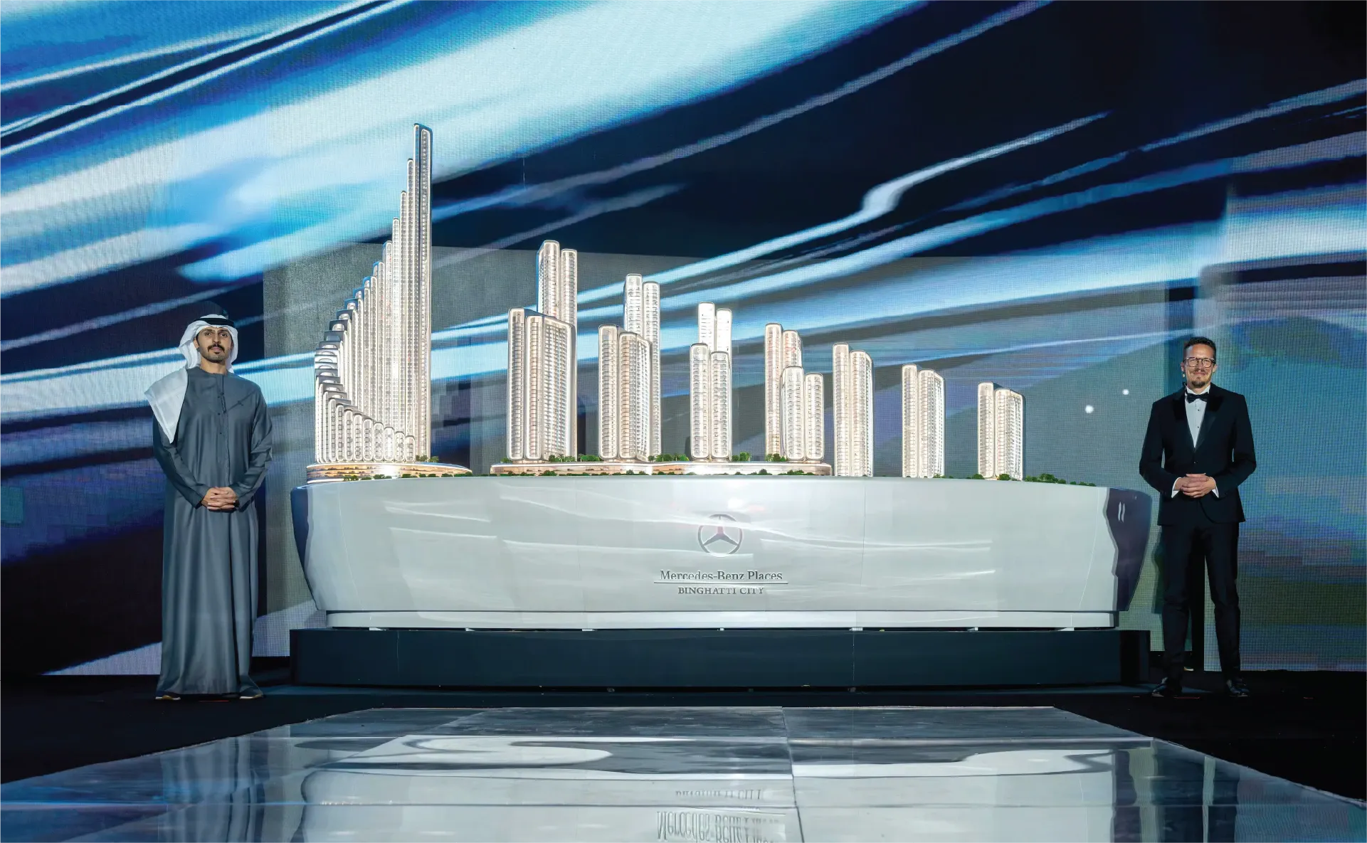 Mercedes-Benz Branded City launch event in Meydan, Dubai