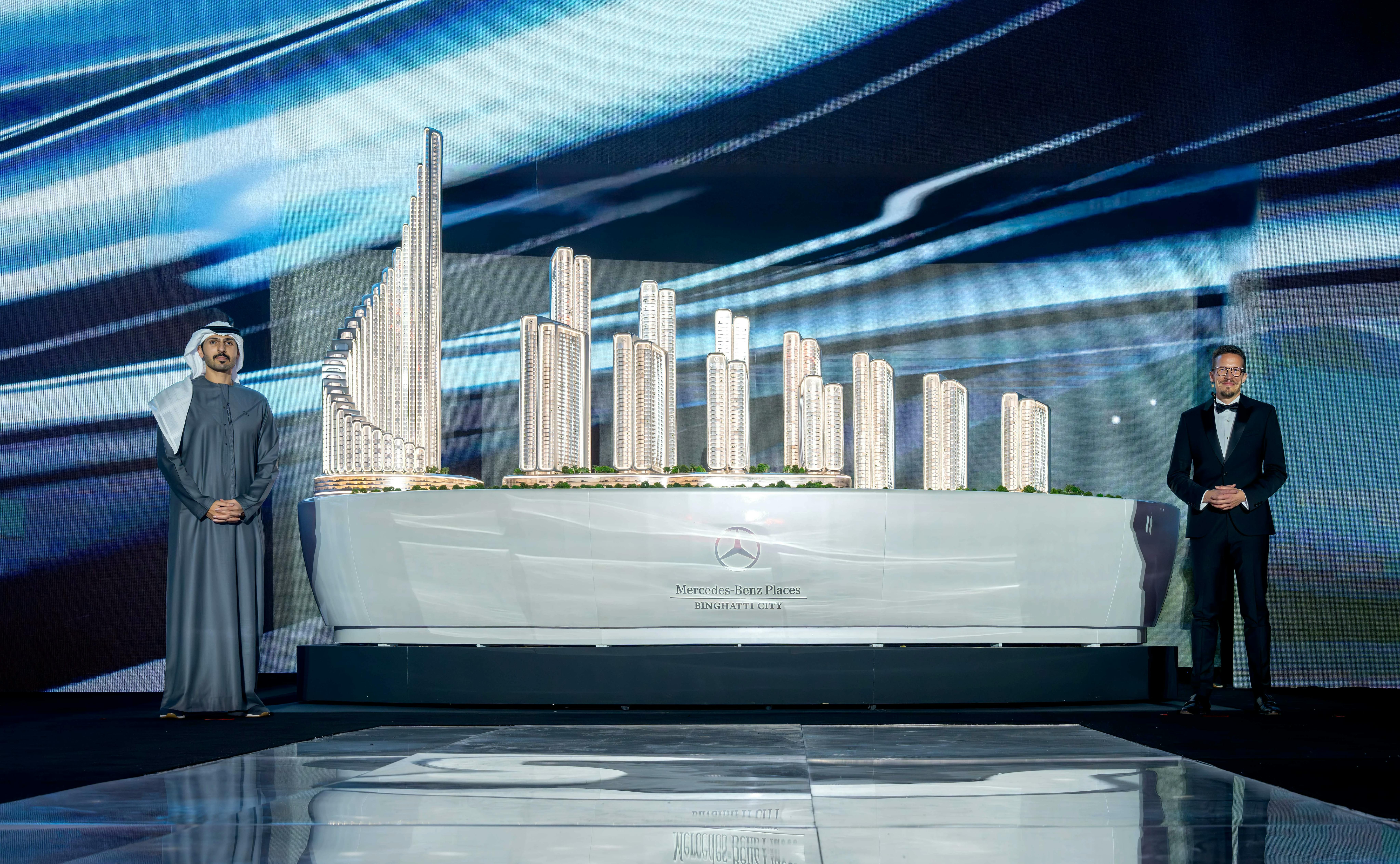 Mercedes-Benz Branded City launch event in Meydan, Dubai