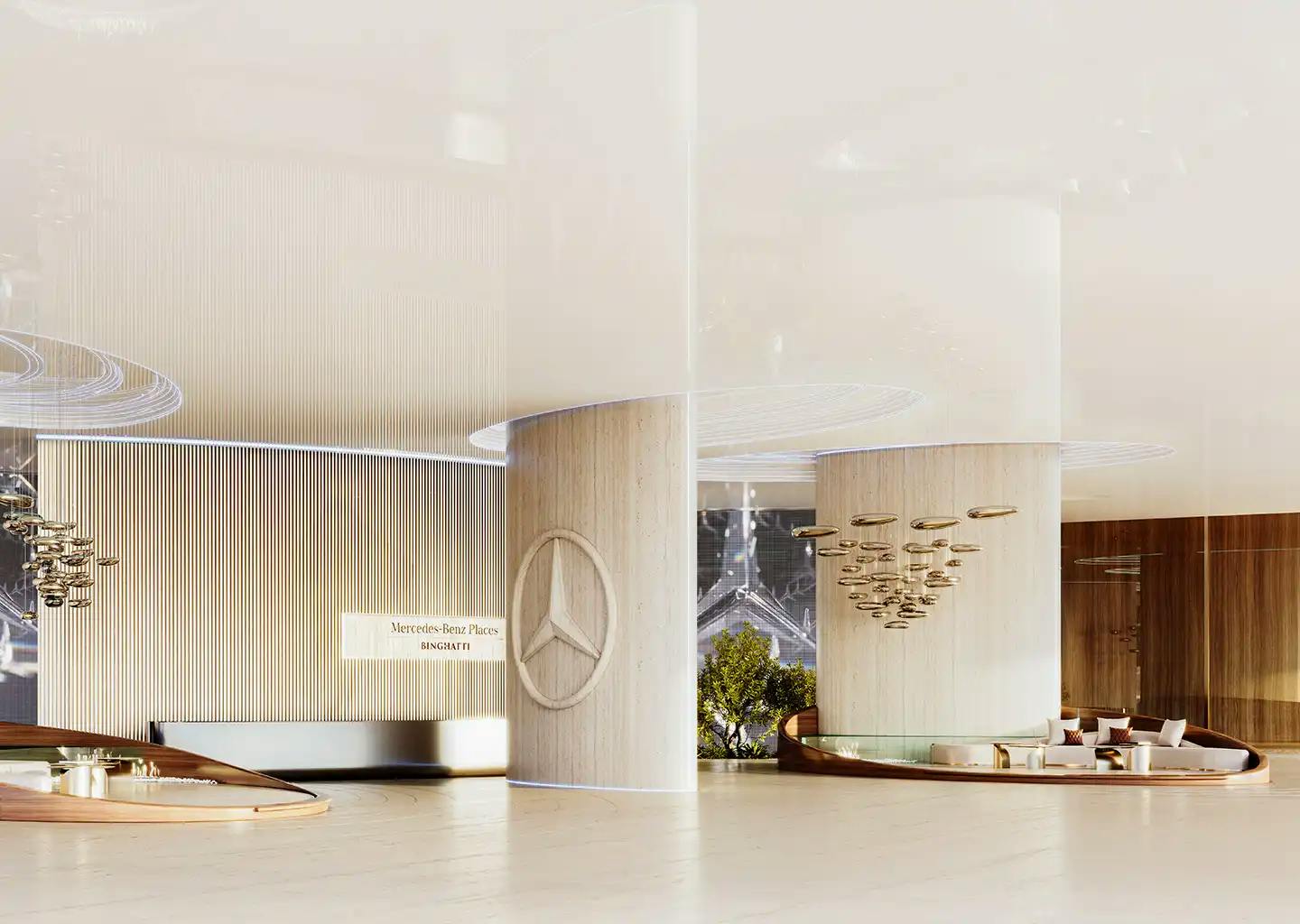 TMERCEDES-BENZ Places | Binghatti Lobby