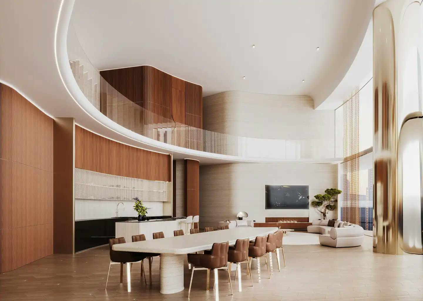 The MERCEDES-BENZ Uhlenhaut COUPÉ Penthouse Living & Dining Area - Display 2