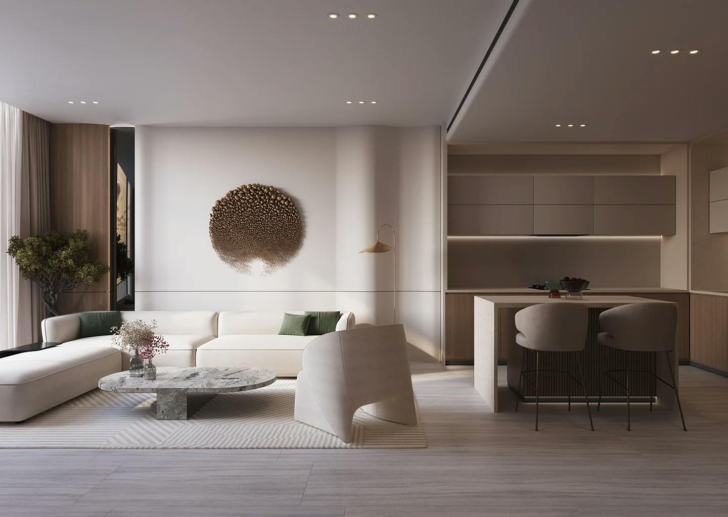 Binghatti starlight living room