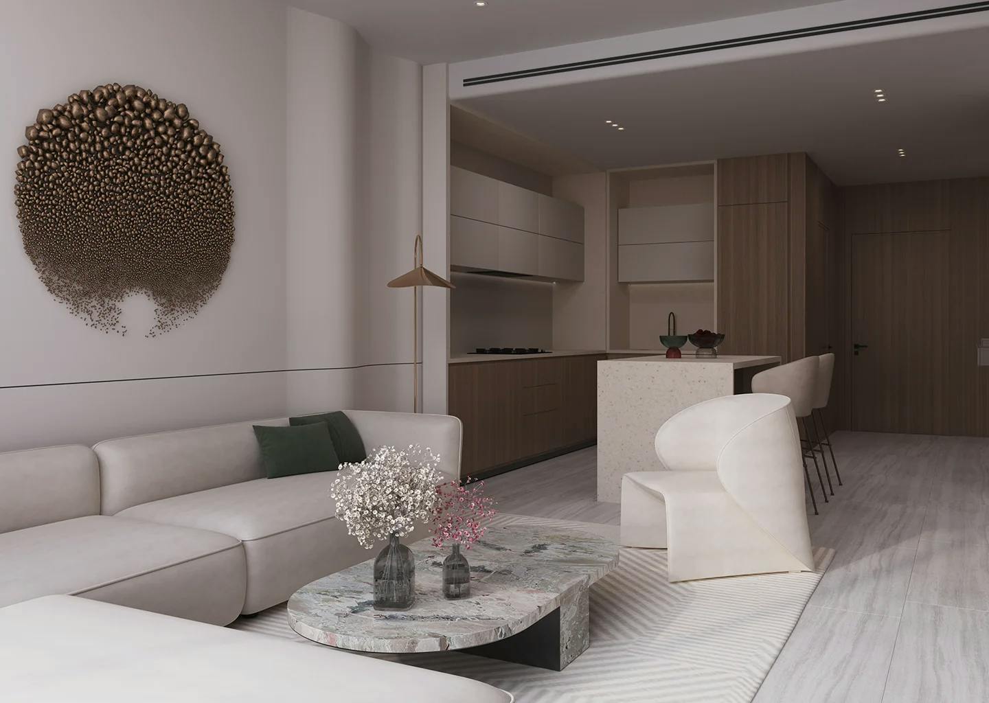 Binghatti starlight living room