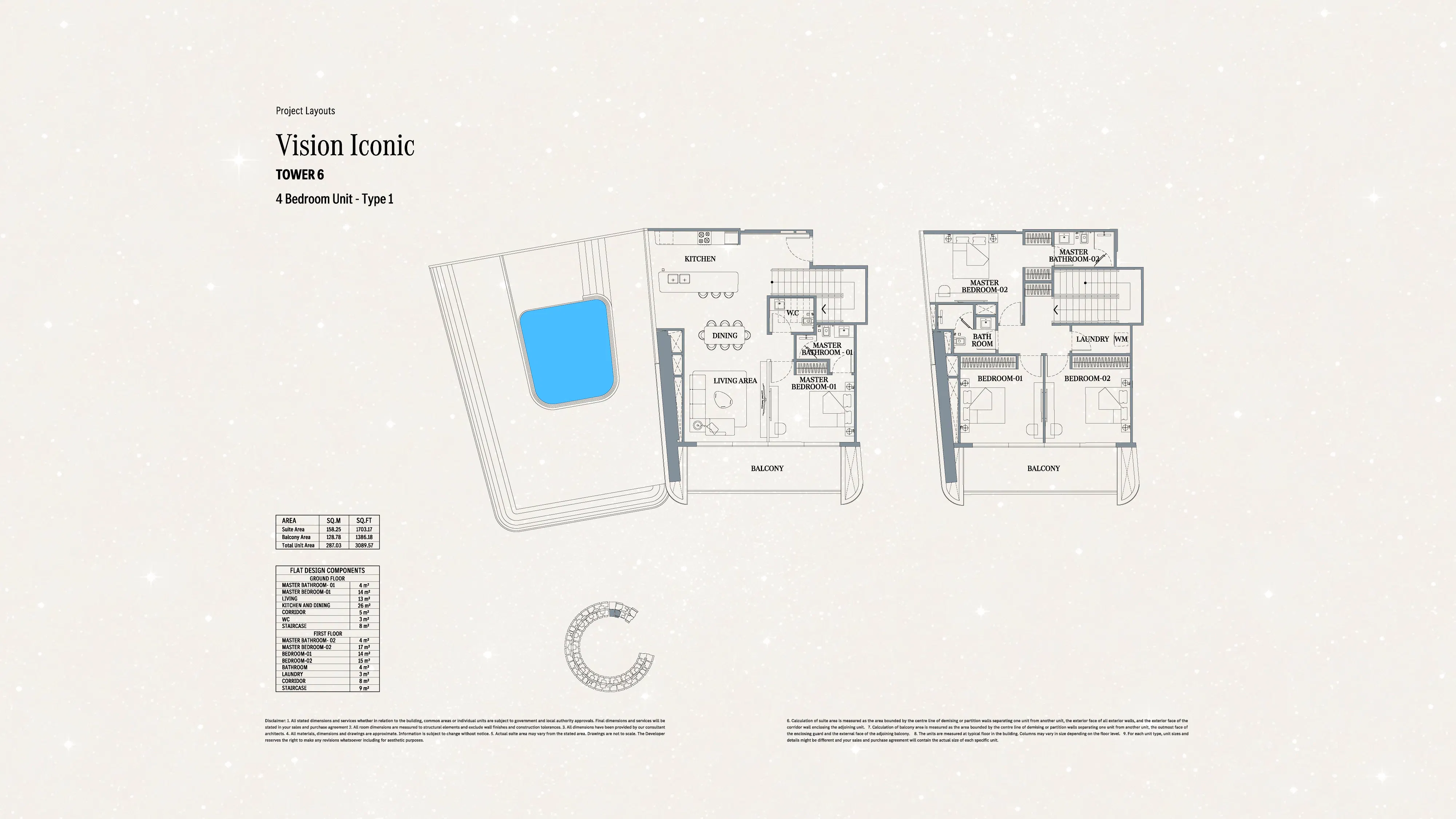 vision iconic four bedroom layout 1